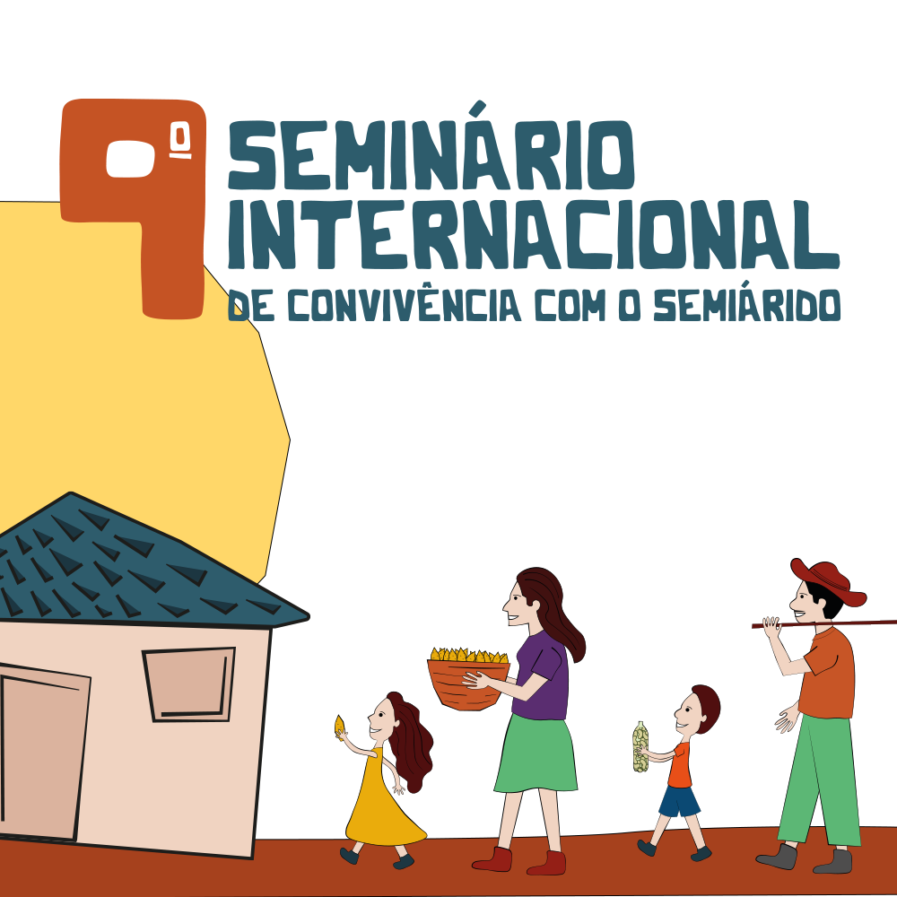 Identidade visual criada para o 9º Seminário de Convivência com o Semiárido