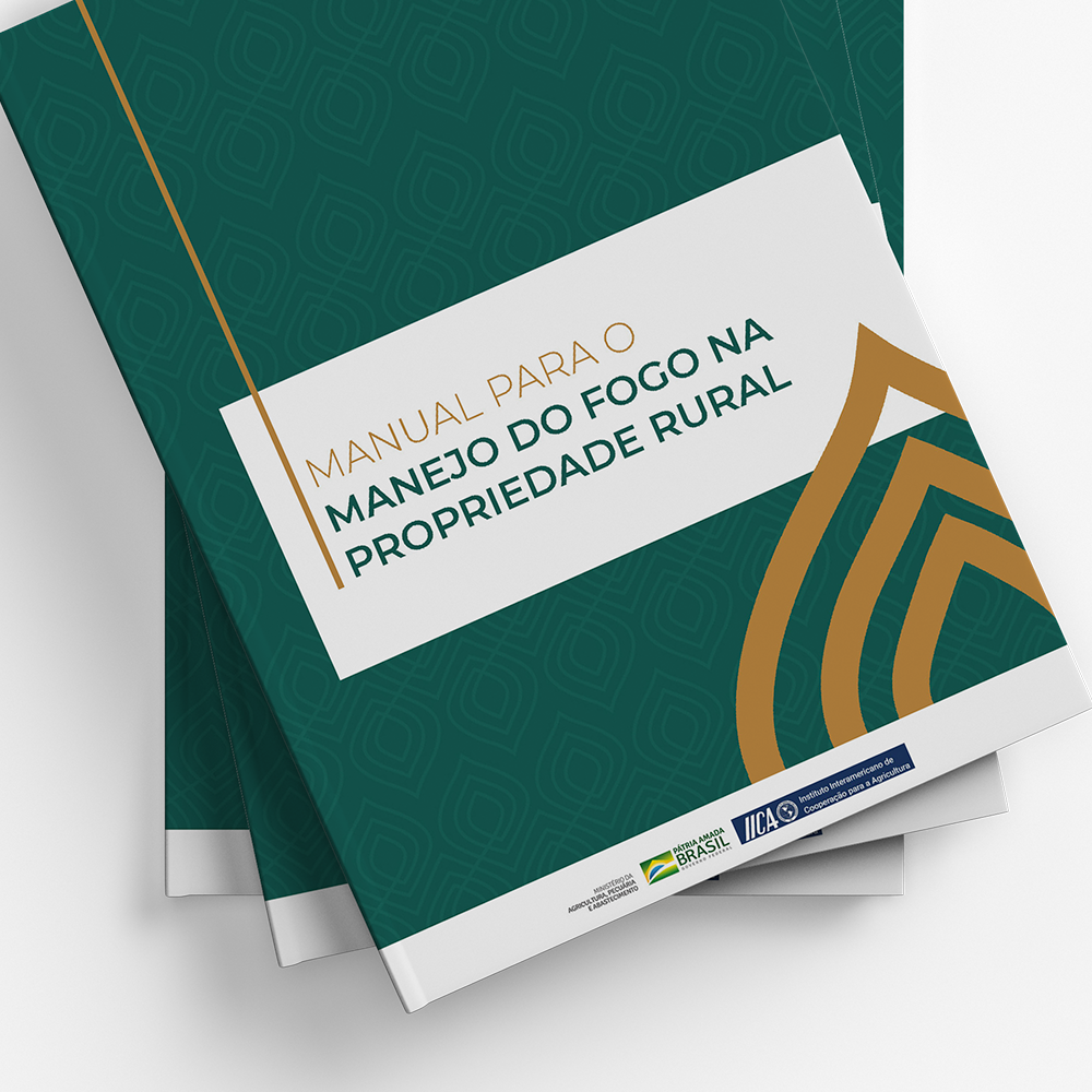 Diagramação do Manual para Manejo do Fogo na Propriedade Rural criada por Bruno S. Bastos